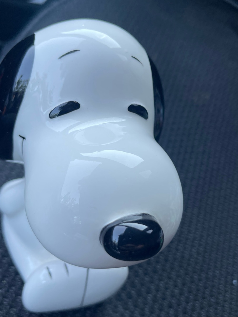 Snoopy Ceramic Bank Figurine - Hand Painted Japan